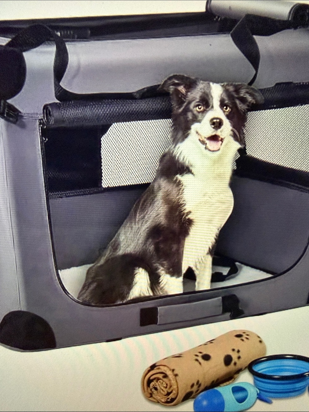 Portable /collapsable dog travel crate for medium- large dog. NWOT - Picture 3 of 10